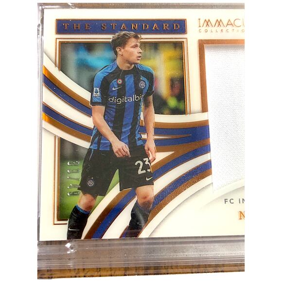 2022 Panini Immaculate The Standard #TS-NB Nicolo Barella /49 PSA 10 Inter Milan - Picture 2 of 8